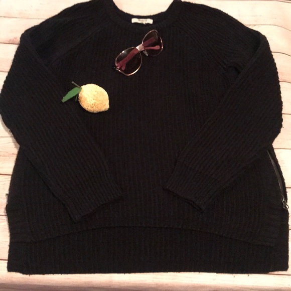 Madewell Tracklist Side-Zip Pullover Ribbed Sweater Size Large - Picture 2 of 16